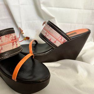Vintage Prada Platform Wedges - Size 38